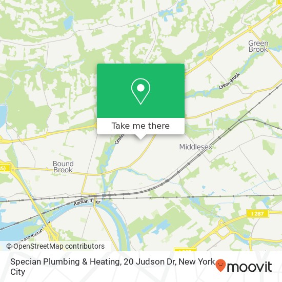 Mapa de Specian Plumbing & Heating, 20 Judson Dr