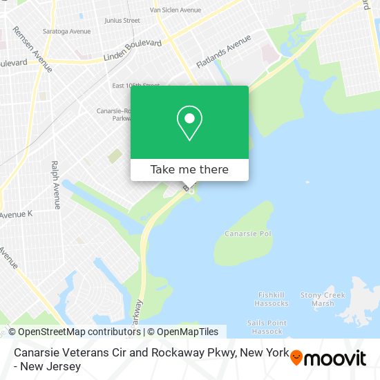Mapa de Canarsie Veterans Cir and Rockaway Pkwy