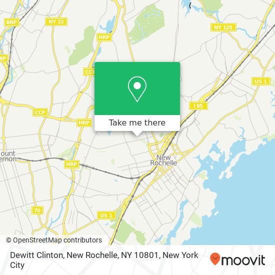 Dewitt Clinton, New Rochelle, NY 10801 map