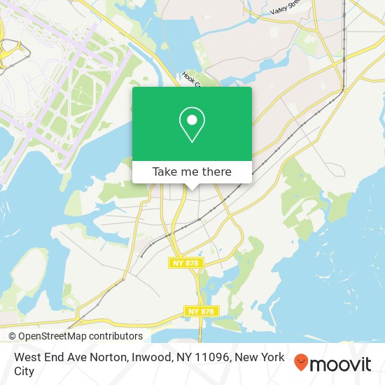 Mapa de West End Ave Norton, Inwood, NY 11096
