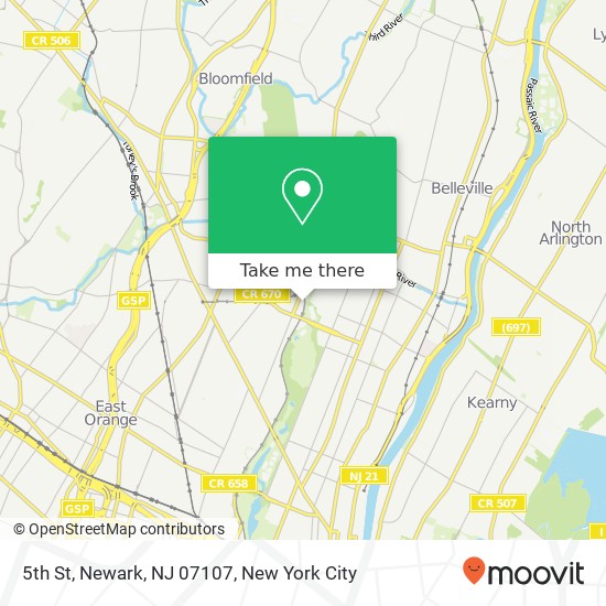 5th St, Newark, NJ 07107 map