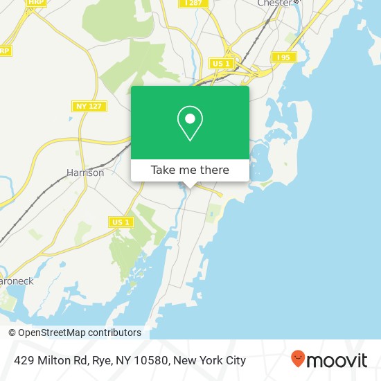 429 Milton Rd, Rye, NY 10580 map