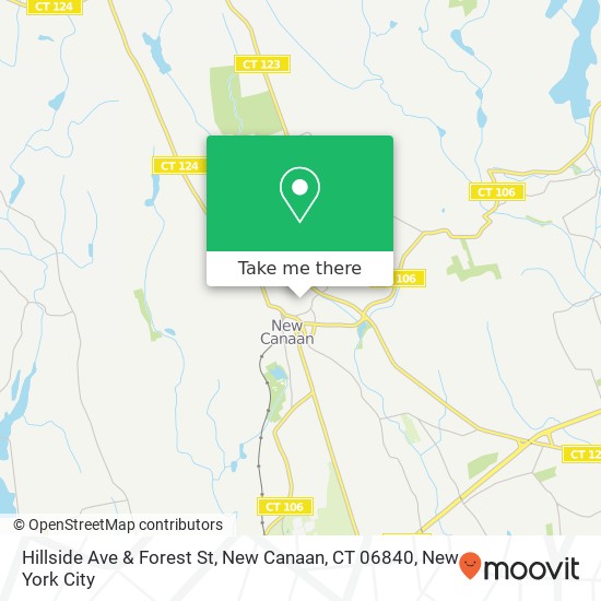 Hillside Ave & Forest St, New Canaan, CT 06840 map