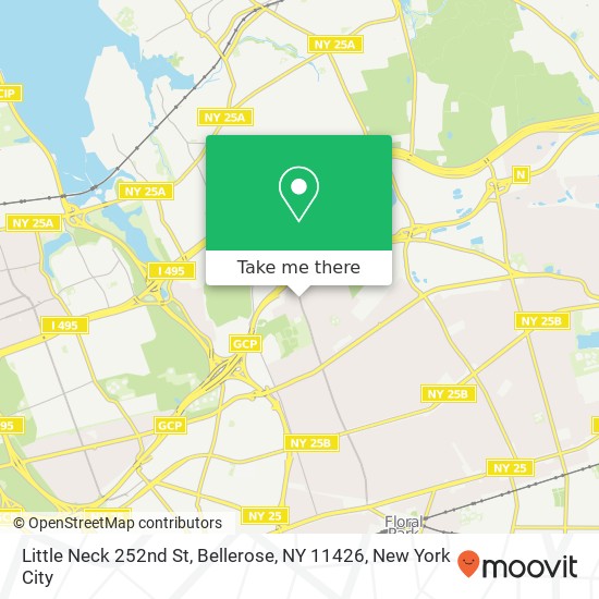 Mapa de Little Neck 252nd St, Bellerose, NY 11426