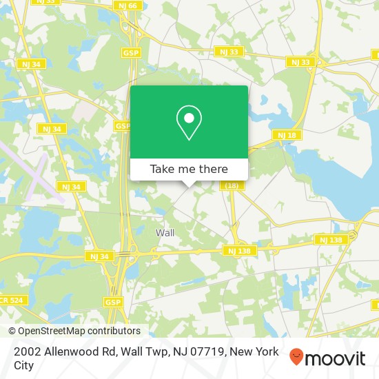 2002 Allenwood Rd, Wall Twp, NJ 07719 map