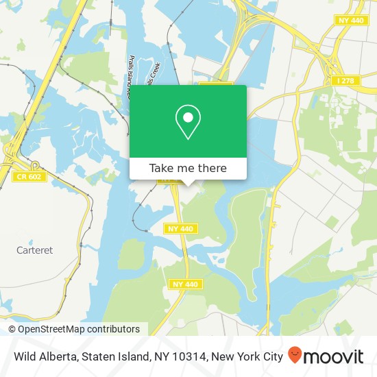 Mapa de Wild Alberta, Staten Island, NY 10314