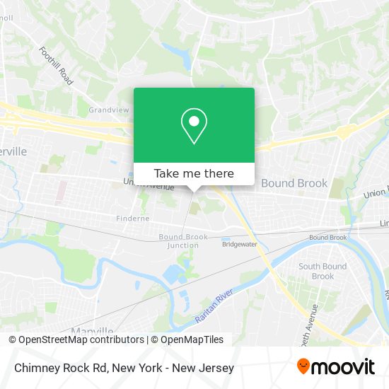 Chimney Rock Rd map