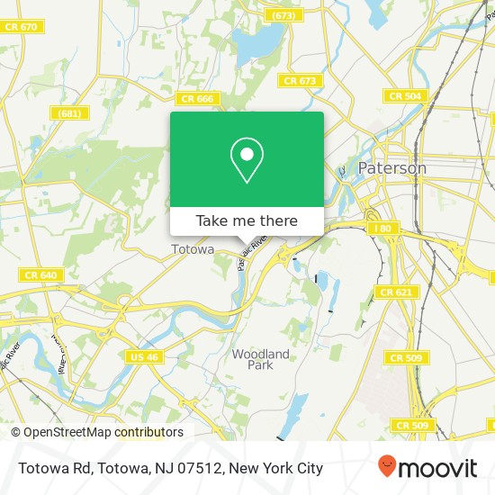 Mapa de Totowa Rd, Totowa, NJ 07512