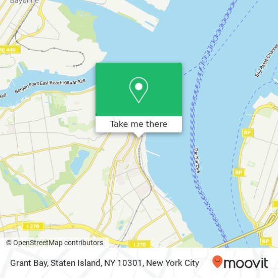 Mapa de Grant Bay, Staten Island, NY 10301