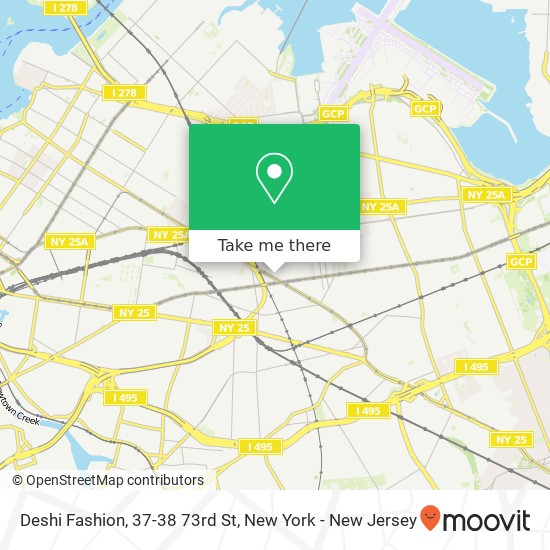 Mapa de Deshi Fashion, 37-38 73rd St