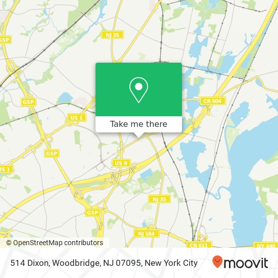 514 Dixon, Woodbridge, NJ 07095 map