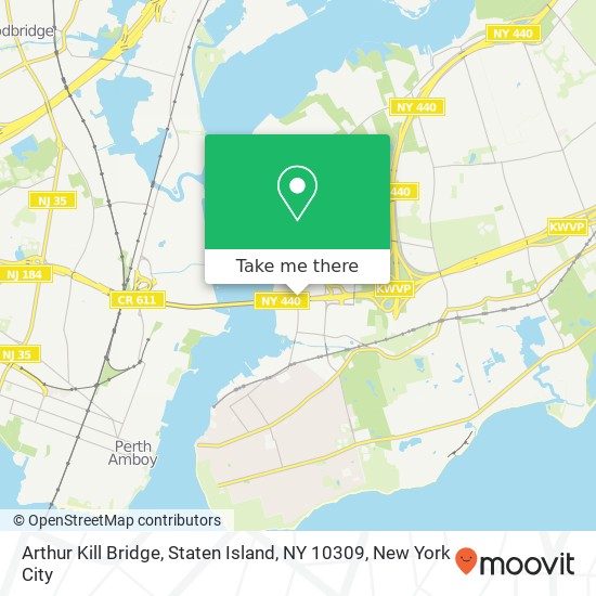 Arthur Kill Bridge, Staten Island, NY 10309 map