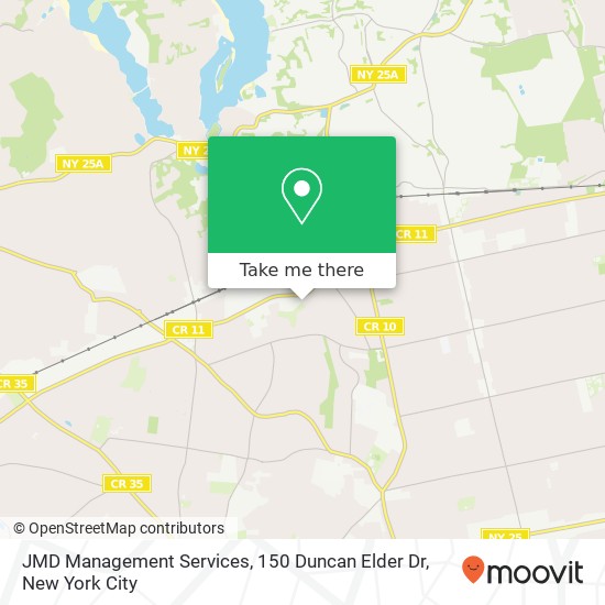 Mapa de JMD Management Services, 150 Duncan Elder Dr