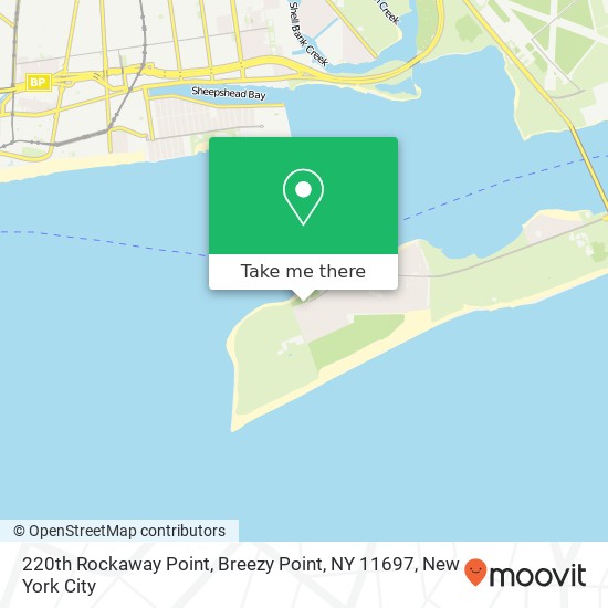 Mapa de 220th Rockaway Point, Breezy Point, NY 11697