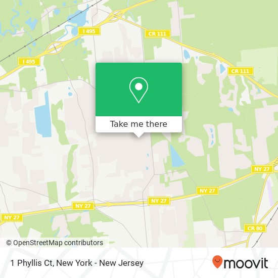 Mapa de 1 Phyllis Ct, Manorville, NY 11949