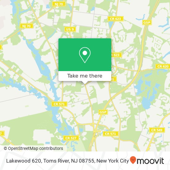 Lakewood 620, Toms River, NJ 08755 map