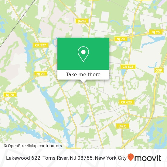 Lakewood 622, Toms River, NJ 08755 map