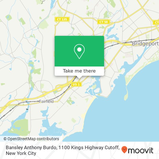 Mapa de Bansley Anthony Burdo, 1100 Kings Highway Cutoff