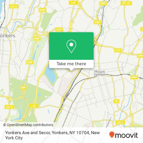 Mapa de Yonkers Ave and Secor, Yonkers, NY 10704