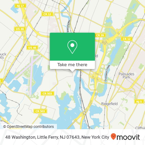 48 Washington, Little Ferry, NJ 07643 map