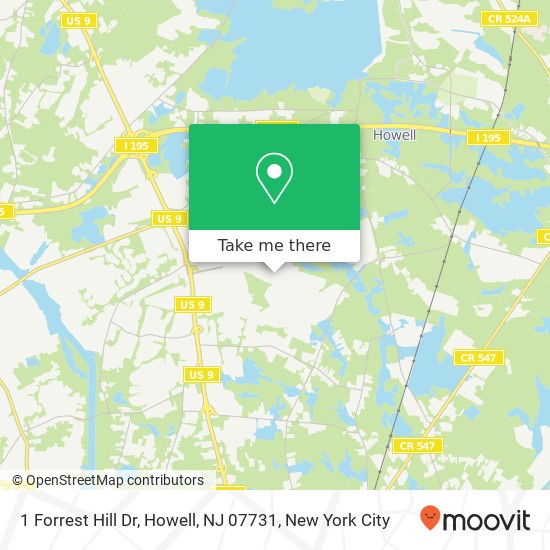 1 Forrest Hill Dr, Howell, NJ 07731 map