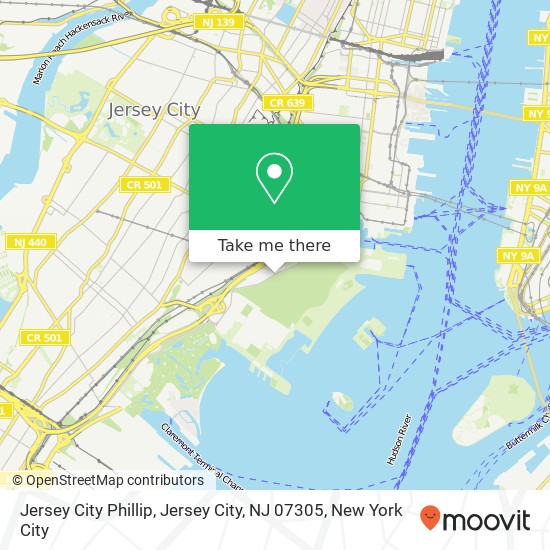 Jersey City Phillip, Jersey City, NJ 07305 map