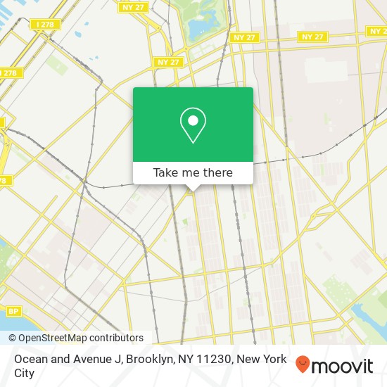 Mapa de Ocean and Avenue J, Brooklyn, NY 11230