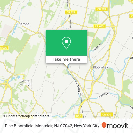 Pine Bloomfield, Montclair, NJ 07042 map