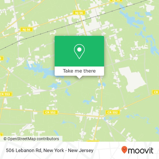 Mapa de 506 Lebanon Rd, Millville, NJ 08332