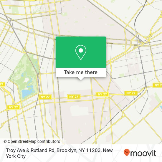 Troy Ave & Rutland Rd, Brooklyn, NY 11203 map