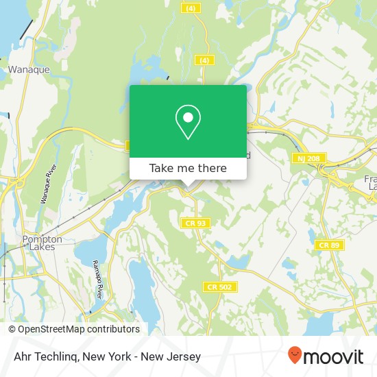 Mapa de Ahr Techlinq, 169 Ramapo Valley Rd