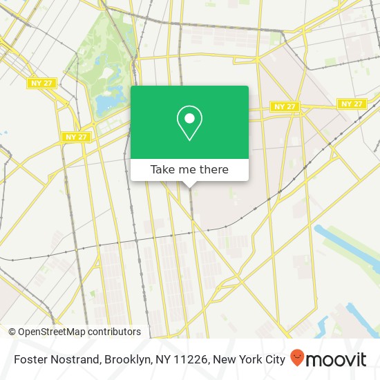 Foster Nostrand, Brooklyn, NY 11226 map