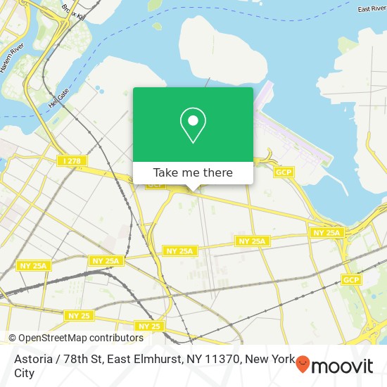 Astoria / 78th St, East Elmhurst, NY 11370 map