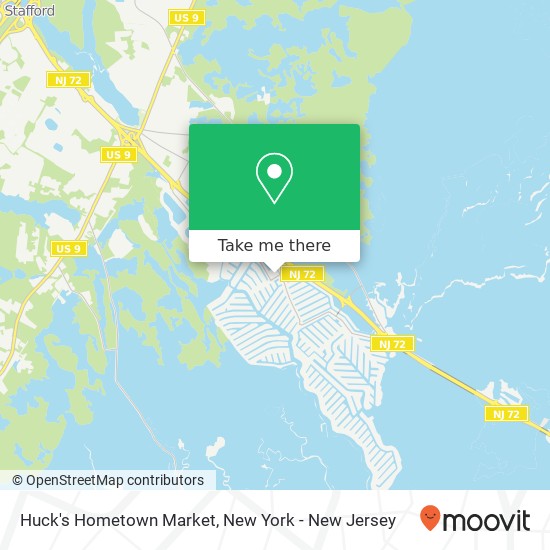 Mapa de Huck's Hometown Market, 857 Mill Creek Rd