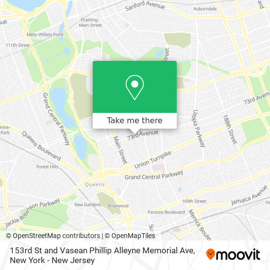 153rd St and Vasean Phillip Alleyne Memorial Ave map