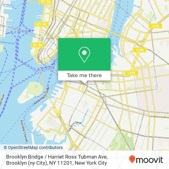 Brooklyn Bridge / Harriet Ross Tubman Ave, Brooklyn (ny City), NY 11201 map