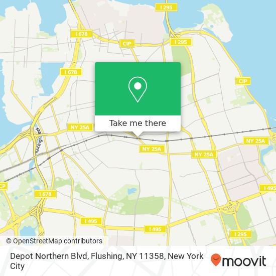 Depot Northern Blvd, Flushing, NY 11358 map