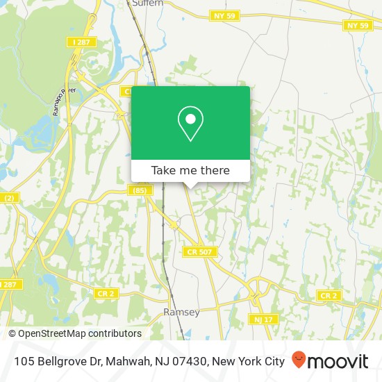 105 Bellgrove Dr, Mahwah, NJ 07430 map