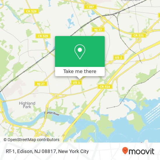 RT-1, Edison, NJ 08817 map