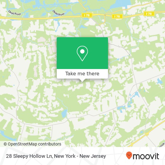 Mapa de 28 Sleepy Hollow Ln, Warren, NJ 07059