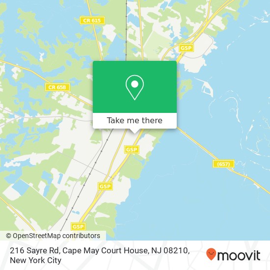 216 Sayre Rd, Cape May Court House, NJ 08210 map