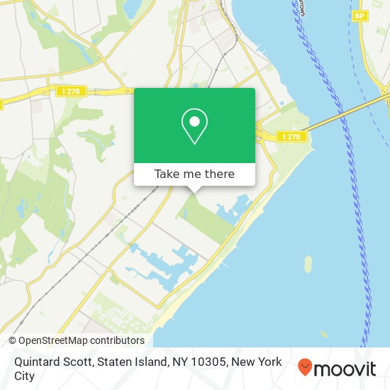 Mapa de Quintard Scott, Staten Island, NY 10305