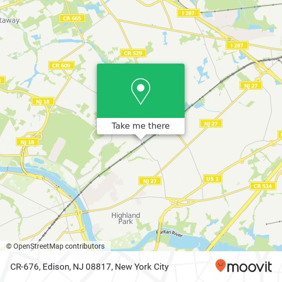 CR-676, Edison, NJ 08817 map