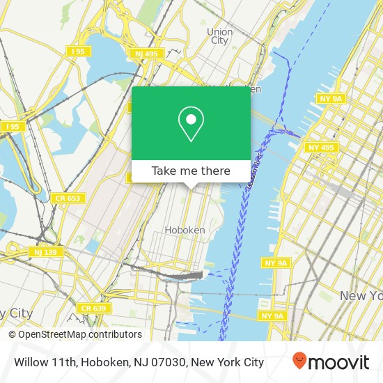 Willow 11th, Hoboken, NJ 07030 map