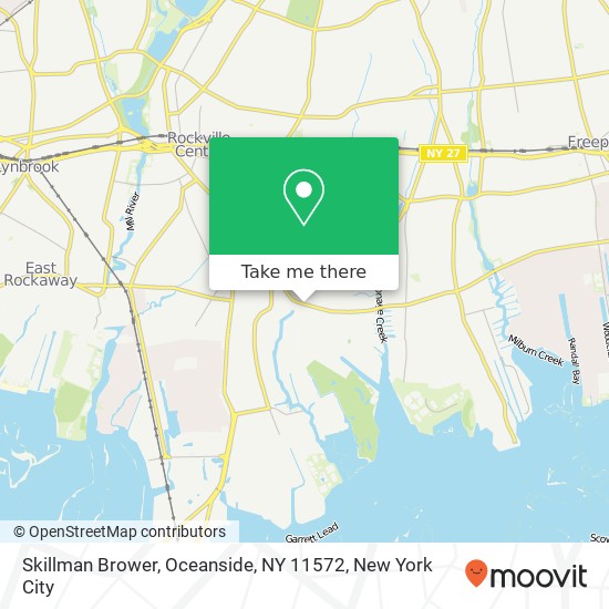 Mapa de Skillman Brower, Oceanside, NY 11572