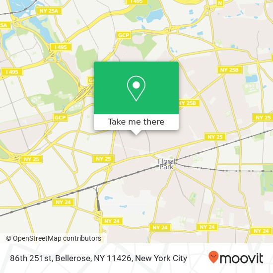 Mapa de 86th 251st, Bellerose, NY 11426