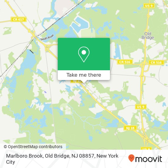 Marlboro Brook, Old Bridge, NJ 08857 map