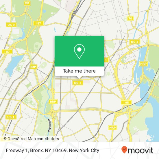 Mapa de Freeway 1, Bronx, NY 10469