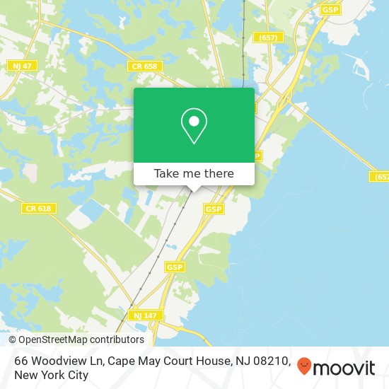 66 Woodview Ln, Cape May Court House, NJ 08210 map