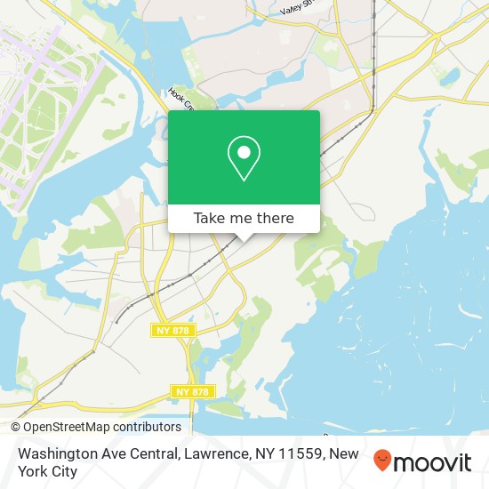 Washington Ave Central, Lawrence, NY 11559 map